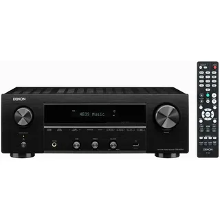 Denon DRA-800H Stereo Receiver und Verstärker, Alexa Kompatibel, 5 HDMI Eingänge, Phono-Eingang, Bluetooth und WLAN, DAB+ Radio, Musikstreaming, AirPlay 2, HEOS Multiroom, Schwarz