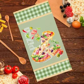 Magic needle Zweigart Edition, Kreuzstich Set Pizza Zählmuster, 23x27cm