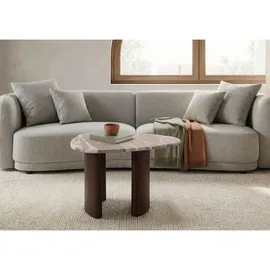 MASSIVMOEBEL24.DE Couchtisch Akazie Braun 70 x 65 x 35 cm