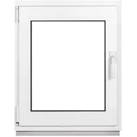 Kellerfenster Fenster 2 Fach BxH 400x500 mm & 40x50 cm Dreh-Kipp Weiß - Premium - weiß