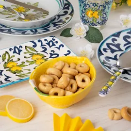 Excelsa Amalfi Set mit 4 Schüsseln, Keramik, Gelb