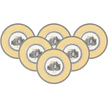 Villeroy & Boch Brotteller Audun Chasse ø 16 cm 6er Set mehrfarbig