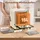 Homcom Minibackofen 15l 1000 W cremeweiß inkl. Backblech + Grillrost + Krümelblech