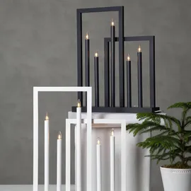 Star Trading Kerzenleuchter Frame Holz Weiß