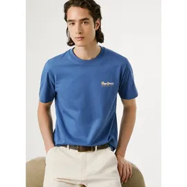Pepe Jeans für Herren. PM5010086 Milon T-shirt blau (S), Lässig, Baumwolle, Kurzarm