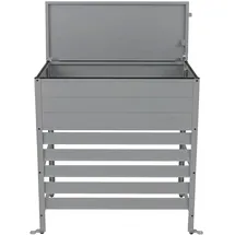MCW Aluminium Verkleidung für Klimaanlage/Wärmetauscher MCW-P94 110x96x43cm Grau
