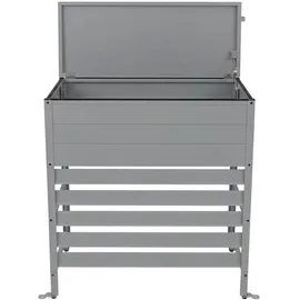MCW Aluminium Verkleidung für Klimaanlage/Wärmetauscher MCW-P94 110x96x43cm Grau