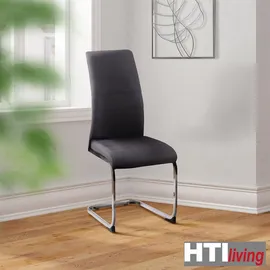Hti-Living Schwingstuhl SallyC Polyester grau 4er Set