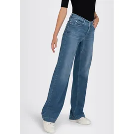 MAC Dream Wide Leg Jeans in mittelblauer Waschung-D38 / L32