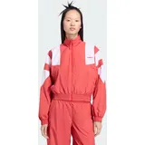adidas BLOCKED WASHED ZIPPED TRACKTOP Trainingsanzug Rot XL