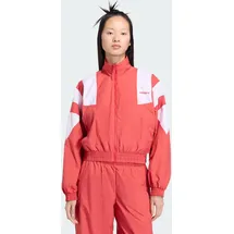 adidas BLOCKED WASHED ZIPPED TRACKTOP Trainingsanzug Rot XL
