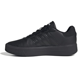 adidas Damen Court Platform Sneaker in Schwarz, Größe 6.5