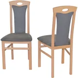 moebel-direkt-online Esszimmerstuhl Cora II schwarz 2er Set