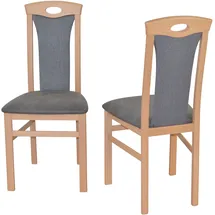 moebel-direkt-online Esszimmerstuhl Cora II schwarz 2er Set