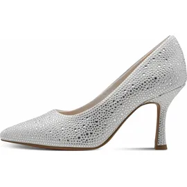 Marco Tozzi Damen Pumps weiches Feel Me Fußbett weiches Innenfutter Trendy, grau (Quartz), 40 EU