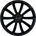 gloss black 7x18 ET45 5x112 57 1