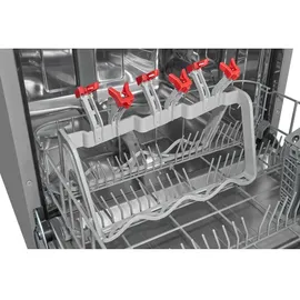 Exquisit GSP9614-030B Geschirrspüler (freistehend, 600 mm breit, Inox)