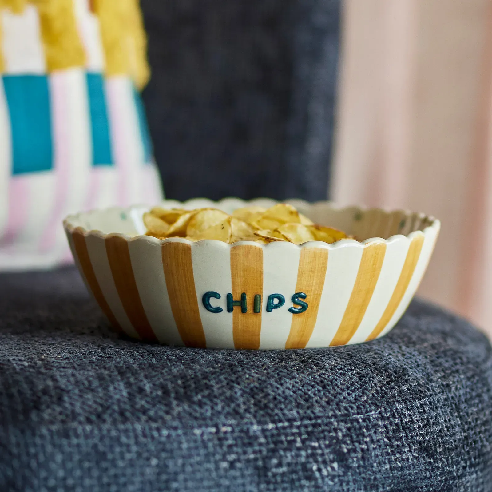 Tabletts Bloomingville, Chip, Orange, für Küche, Keramik - 7