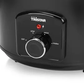 Tristar VS-3915 Schongarer (Edelstahl Keramiktopf mit 2 Hitzestufen und Warmhaltefunktion, 3,5 L)