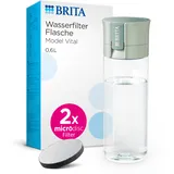 Brita 1052260 Wasserfiltration Flasche 0,6 l, hellgrün