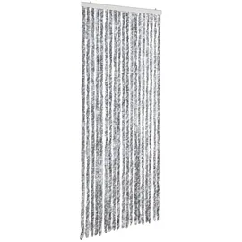 vidaXL Insektenschutz-Vorhang 56 x 200 cm Silber