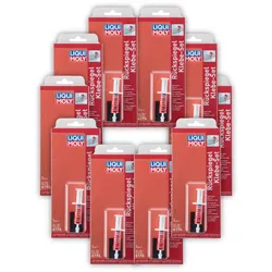 10x 1ml LIQUI MOLY 6194 Klebstoff Rückspiegel-Klebeset Kartusche Heißkleber
