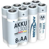 Ansmann Akku AA 1300 mAh 8 St.