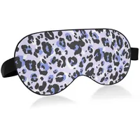 Lila Leo Skin Texture Schlafaugenmaske, Schlafmaske und Augenbinde mit elastischem Stirnband, weicher, komfortabler Augenschutz, Schlafabdeckung für Reisen, Yoga, Nickerchen