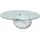 vidaXL Ovaler Couchtisch Hochglanz Weiß 65 x 65 x 40 cm