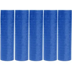 5 Rollen Papier Luftschlangen dunkelblau | schwer entflammbar