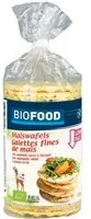 BIOFOOD Galettes fines de maïs avec graines lin Snack 150 g