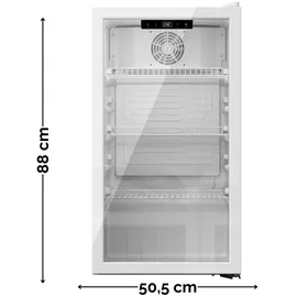 Yuna Cool-View GKS90 Getränkekühlschrank (89 l, 830 mm hoch, Weiß)