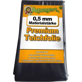 Aquagart Teichfolie PVC 6m x 6m 0,5mm schwarz Folie für den Gartenteich