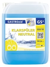 GASTROzid® GS4 Klarspüler, neutral, Neutraler Hochleistungsspüler für alle Gewerbe- und Haushaltsspülmaschinen, 10 Liter - Kanister