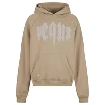 pequs Outlined Mythic Logo Kapuzenpullover Herren Beige S