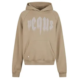 pequs Outlined Mythic Logo Kapuzenpullover Herren Beige S
