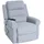 Mendler Fernsehsessel HWC-K63, Relaxsessel Sessel, Liegefunktion Aufstehhilfe Massage Heizfunktion, Stoff/Textil ~ hellgrau