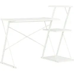 vidaXL Schreibtisch mit Regal Weiß 116×50×93 cm