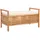 vidaXL Sitzbank Walnuss Weiß 93 x 49 x 49 cm