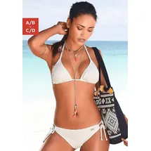 Buffalo Triangel-Bikini »Romance«, mit modischer Struktur, beige