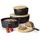 Continenta Brottopf mit Holzdeckel oval 27 cm matt schwarz