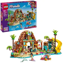 LEGO Friends 42673 Familienurlaub im Strandresort Bausatz, Mehrfarbig