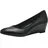 TAMARIS Damen Pumps mit Keilabsatz Leder, schwarz, 36 EU