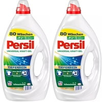 Persil Universal Kraft-Gel (2 x 80 Waschladungen), Flüssigwaschmittel mit Tiefenrein Technologie, Waschmittel für reine Wäsche und hygienische Frische für die Maschine, wirksam ab 20 °C