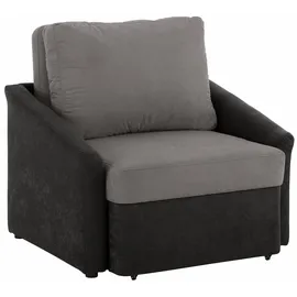 Home Affaire Schlafsofa Kunstleder 2-Sitzer Grau