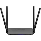 1200 Mbit/s WLAN Router, WAVLINK Dual WLAN Router (867 Mbit/s 5GHz + 300 Mbit/s 2,4GHz), Unterstützt Router/AP/Repeater-Modus, 4x5dBi-Antennen, 10/100Mbps WAN/LAN, Beamforming Technologie