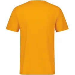 T-Shirt LERROS "LERROS Herren T-Shirt mit V-Ausschnitt", Herren, Gr. M, gelb (mango), 100% Baumwolle, V-Ausschnitt, Kurzarm, Shirts