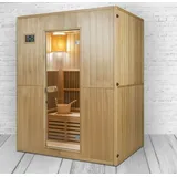 DEKO VERTRIEB BAYERN Infrarotkabine XXL Luxus Infrarotsauna+Infrarotkabine Kombi SET Sauna inkl Saunaofen