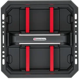 Kistenberg Cargo Plus Werkzeugbox 30 x 30 x 13,3 cm schwarz/rot