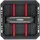 Kistenberg Cargo Plus Werkzeugbox 30 x 30 x 13,3 cm schwarz/rot